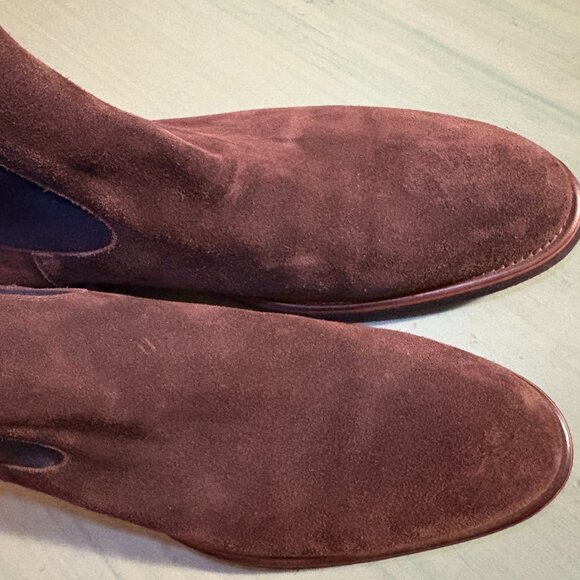 MINT Mens Trask 30-2240 Brown Suede Chelsea Pull On Boots Size 10.5 M Vibram - Picture 5 of 12